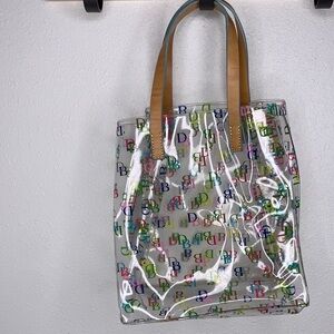 Dooney & Bourke Clear Tote with Multicolor  logo small
